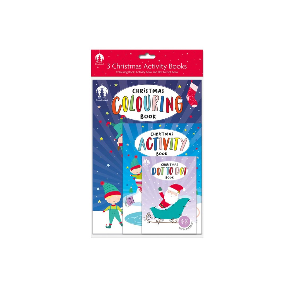 Christmas Activity Books Pack of 3 