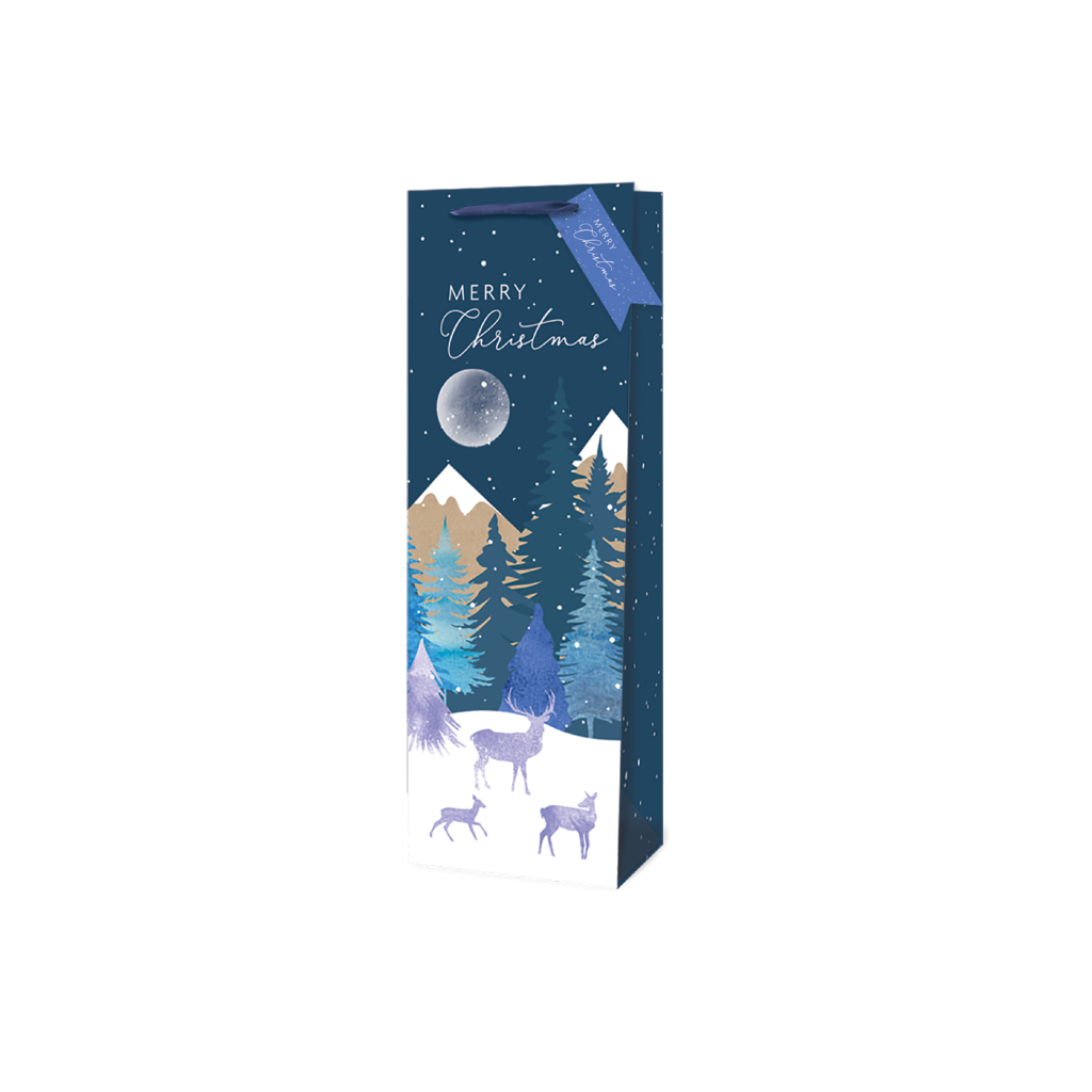 Midnight Forest Bottle Gift Bag 