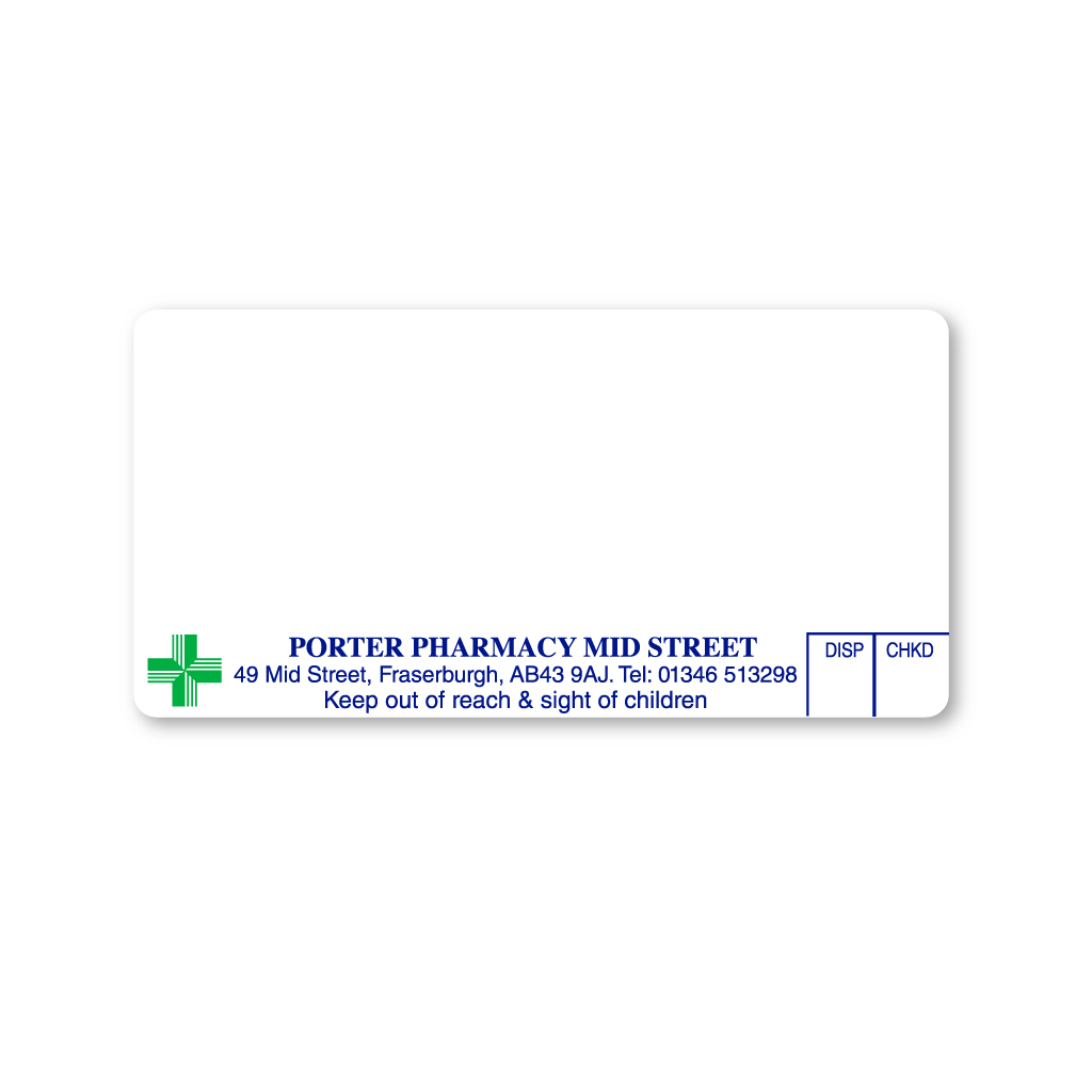 [EMT4780] Porter Pharmacy (Mid Street) Labels
