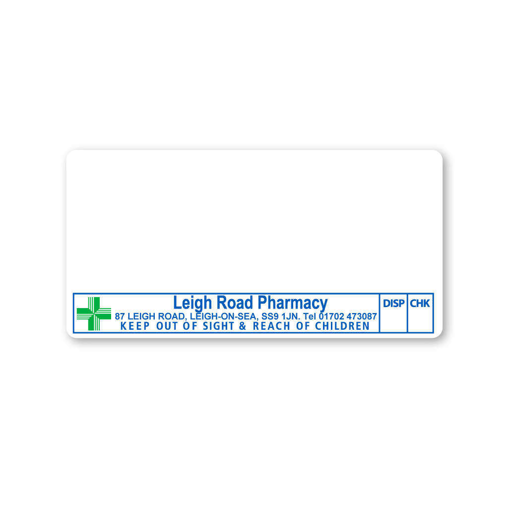 Leigh Road Pharmacy Labels 