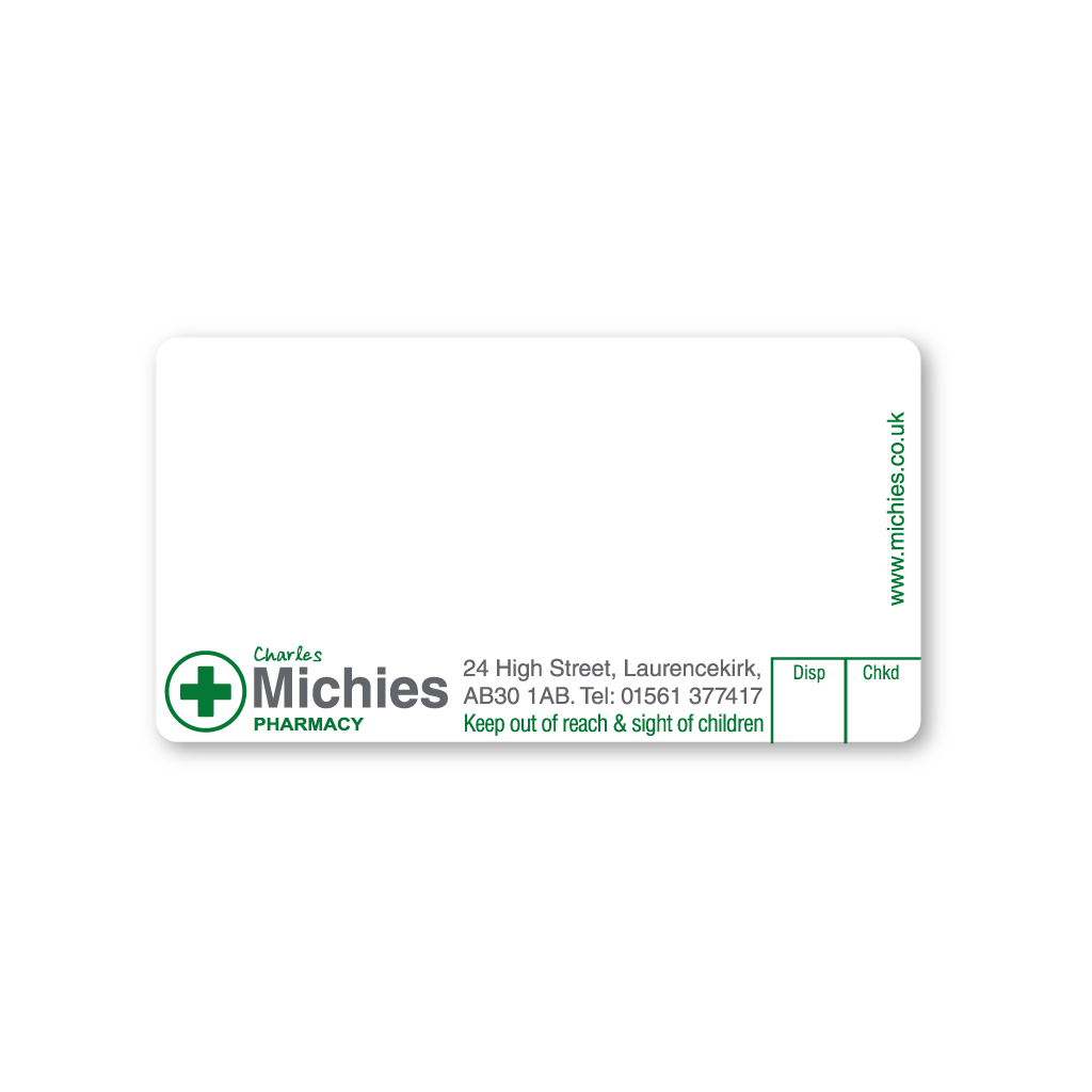 [EMT4800] Charles Michies Laurancekirk Labels