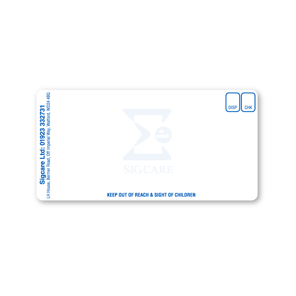 [EMT4806] Sigcare Option 1 Pharmacy Labels 