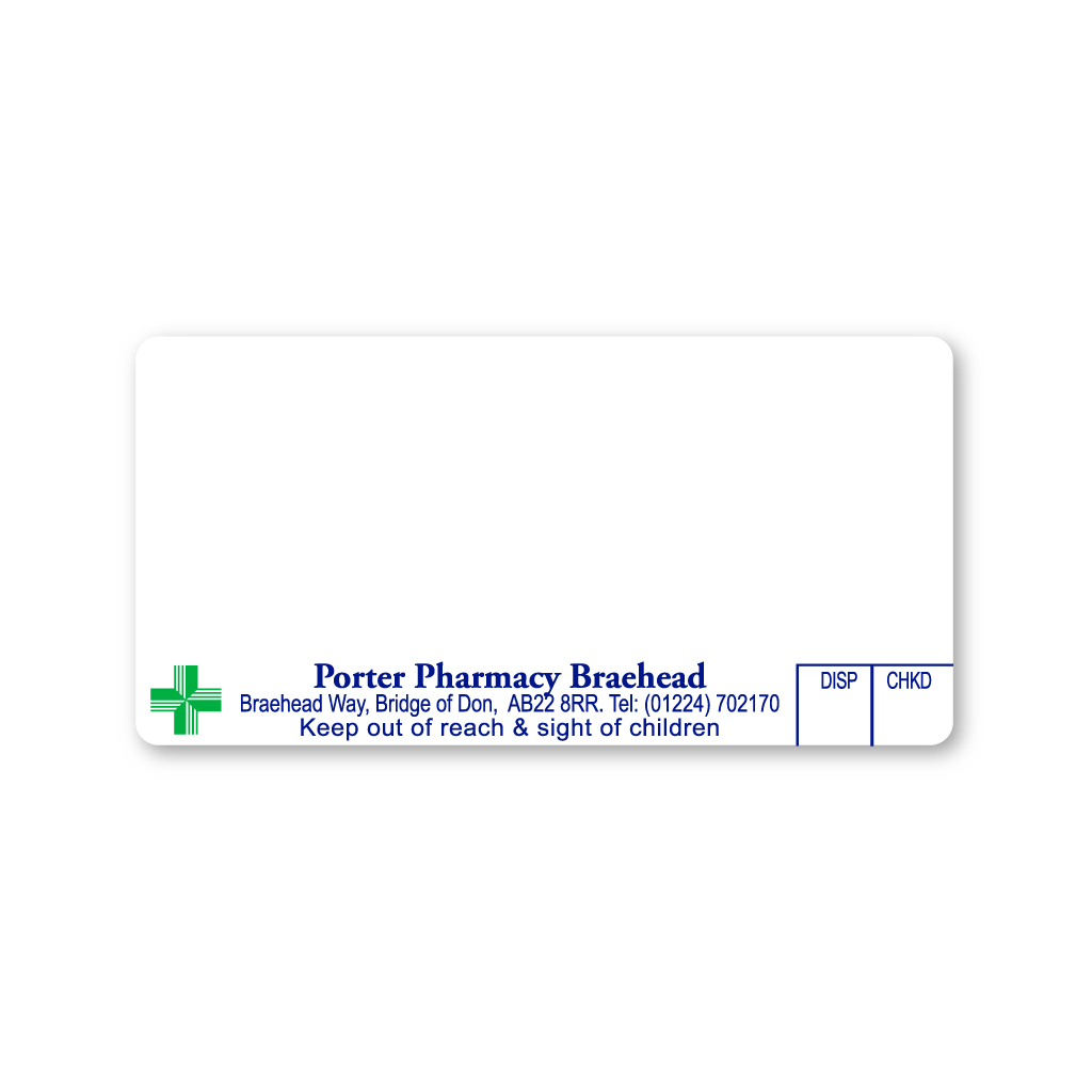 Andy Porter - Braehead Pharmacy Labels 