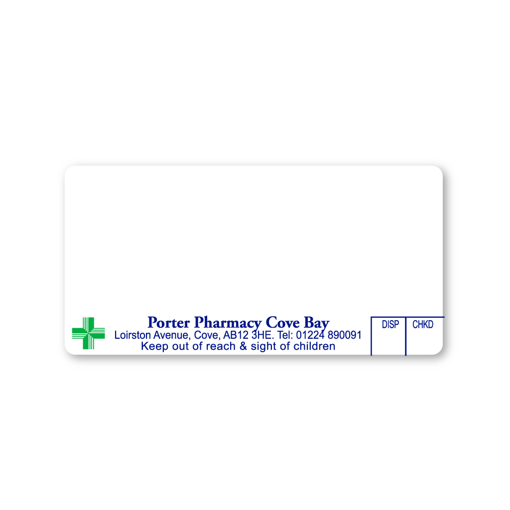 [EMT4814] Porter Cove Bay Pharmacy Labels
