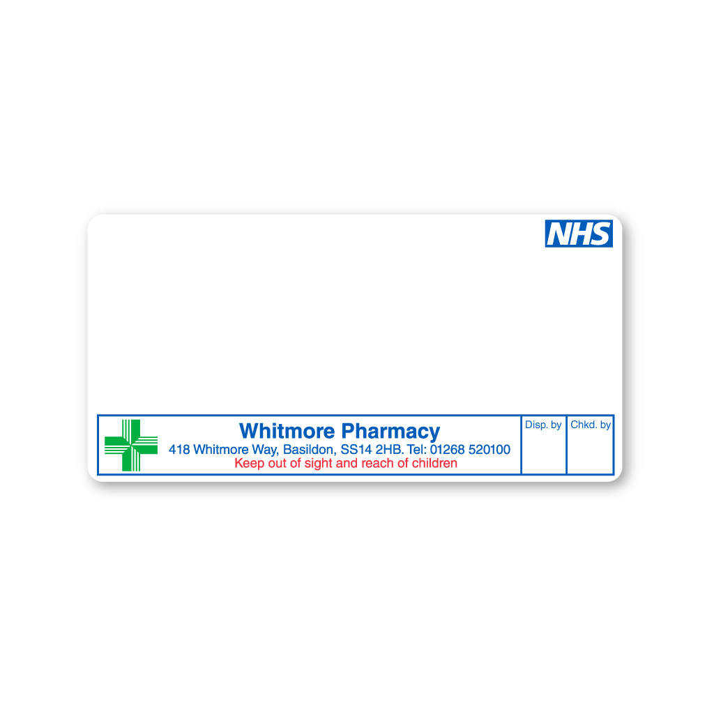 Whitmore Pharmacy Labels