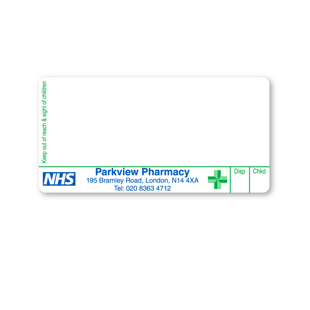 Parkview Pharmacy Labels