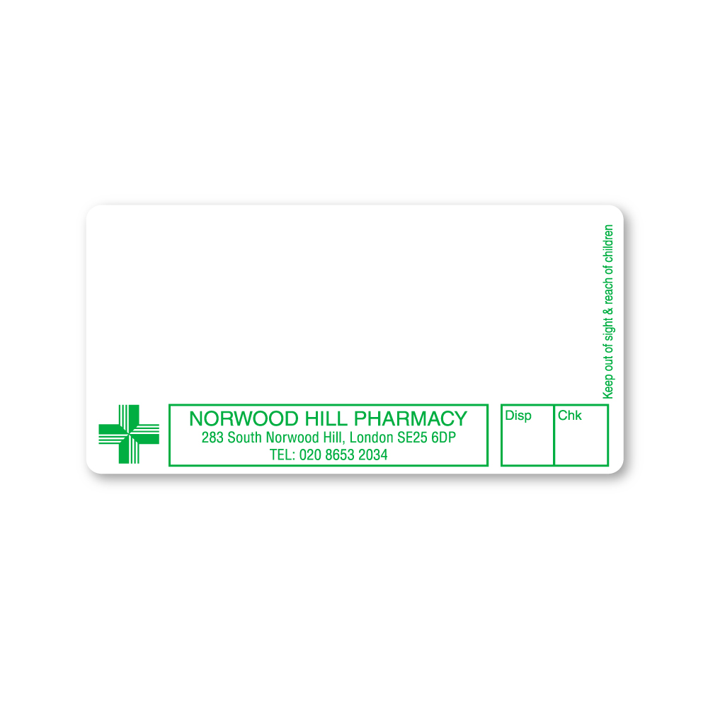 [EMT4668] Norwood Hill Pharmacy Labels