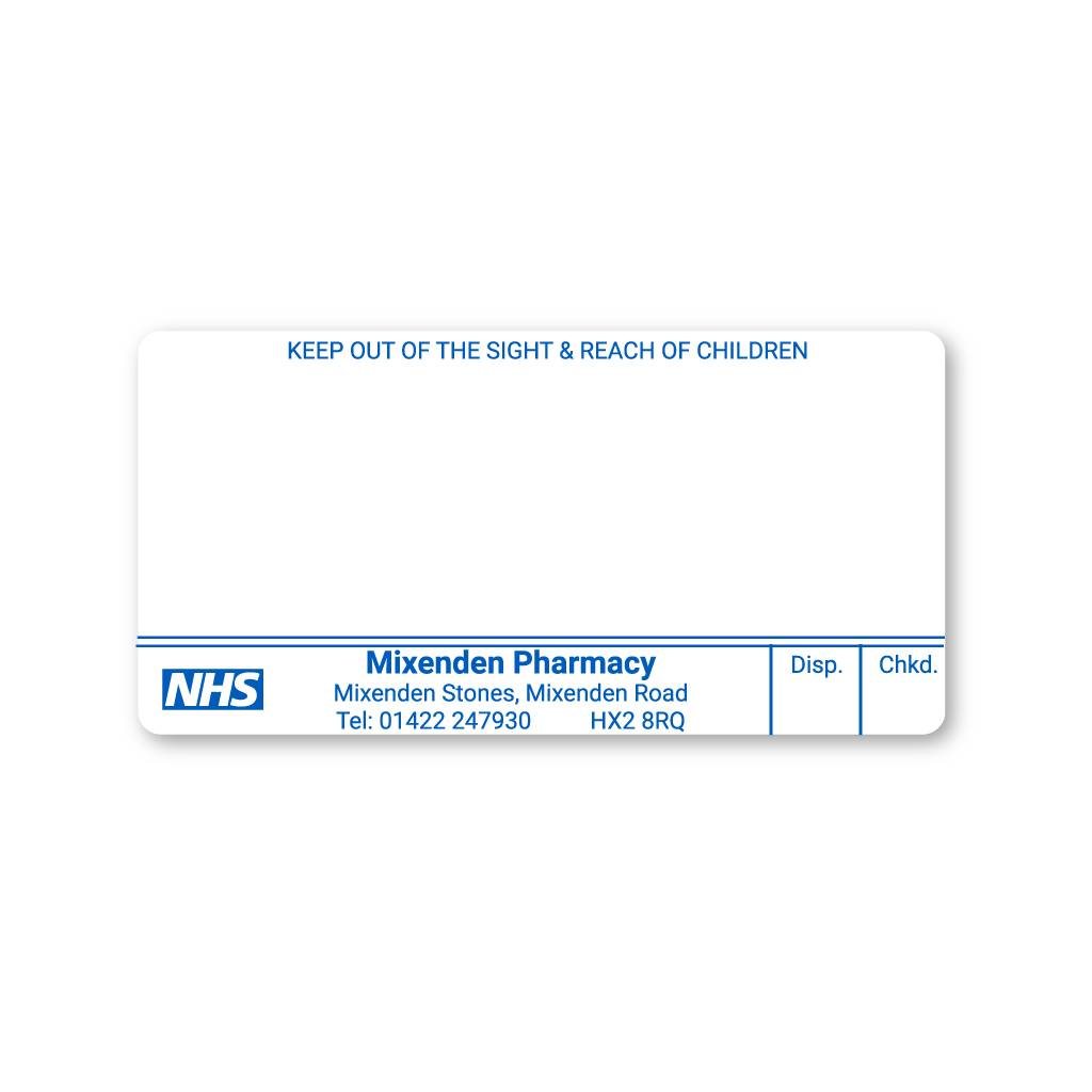 [EMT4823] Mixeden Pharmacy Labels 