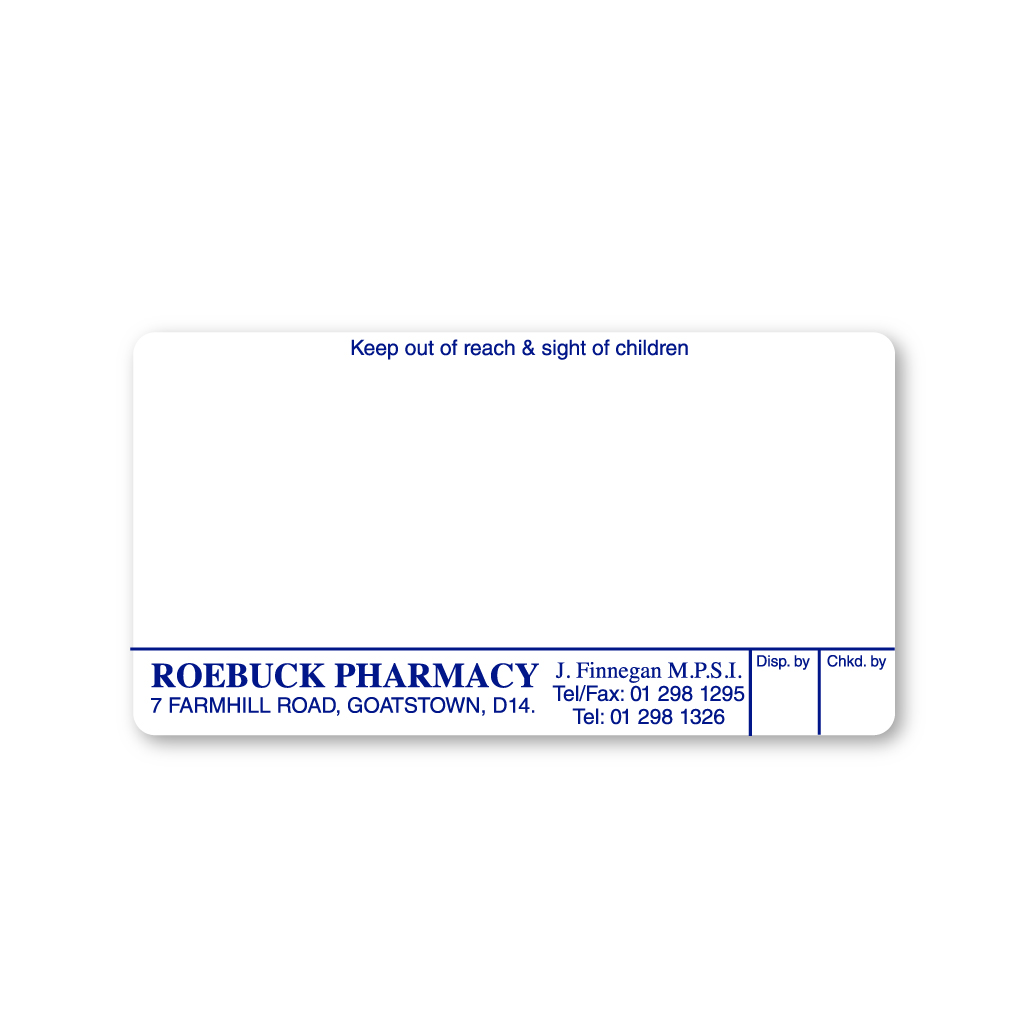 Roebuck Pharmacy - Liam Skelly Labels 