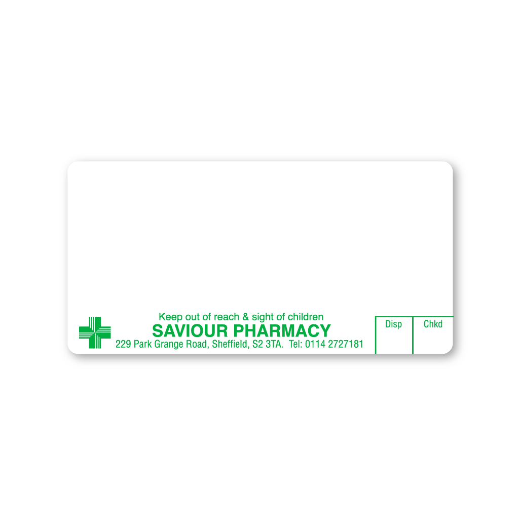 [EMT4833] Saviour Pharmacy Labels