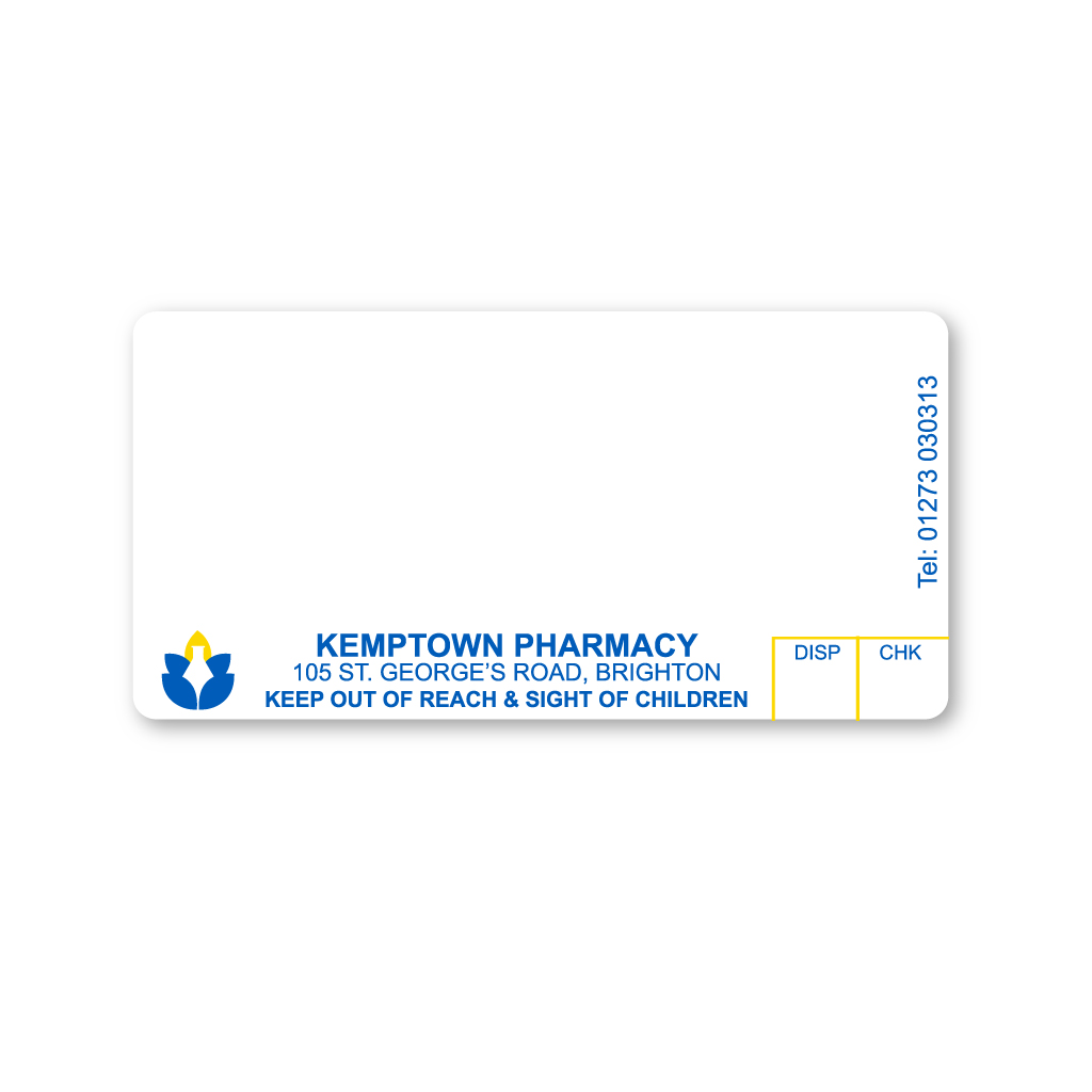 Kemptown Pharmacy Labels