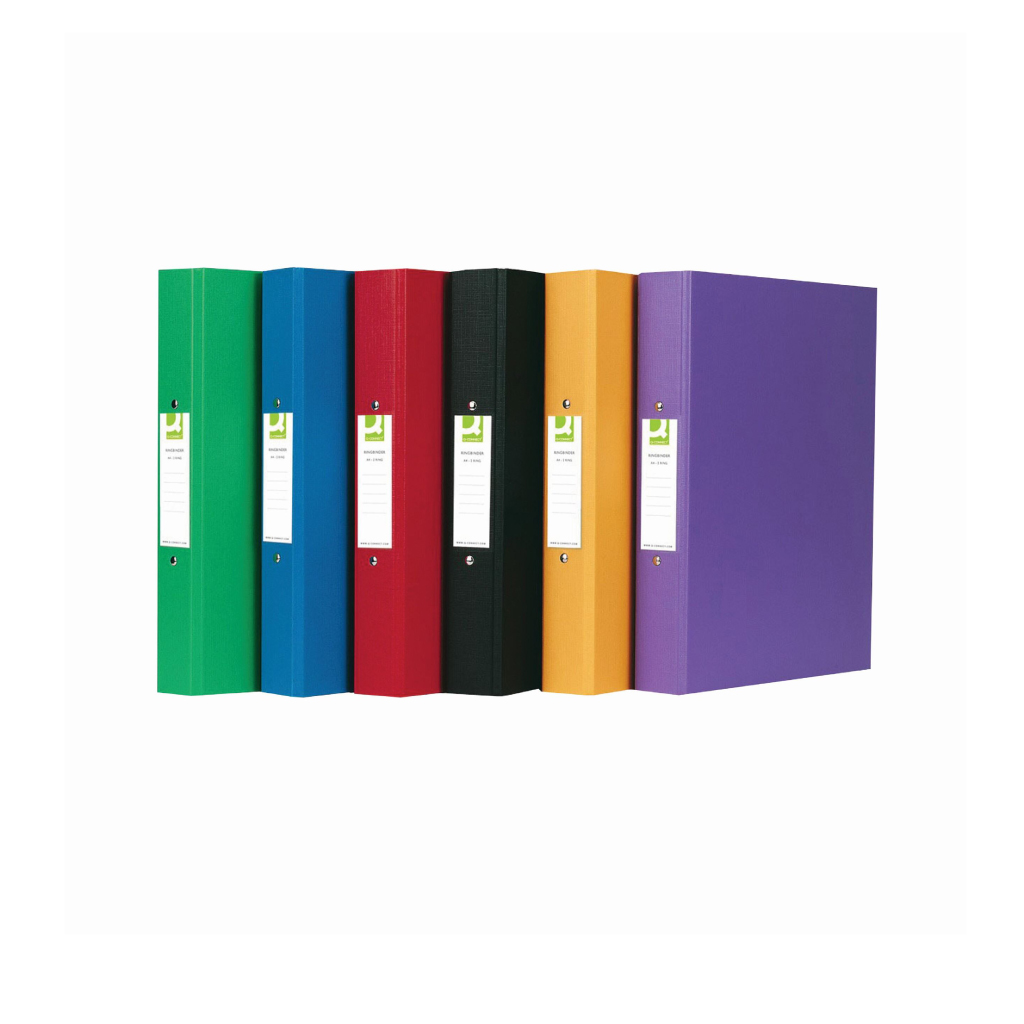 [KF71446] Q-Connect Binder - A4, 25mm, Assorted Colours (Pack of 10)
