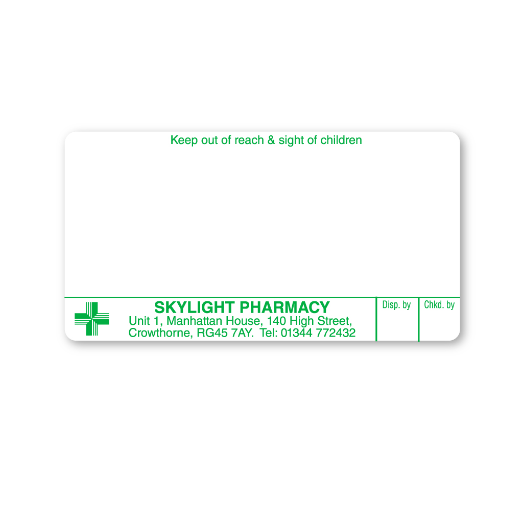 Skylight Pharmacy Labels 