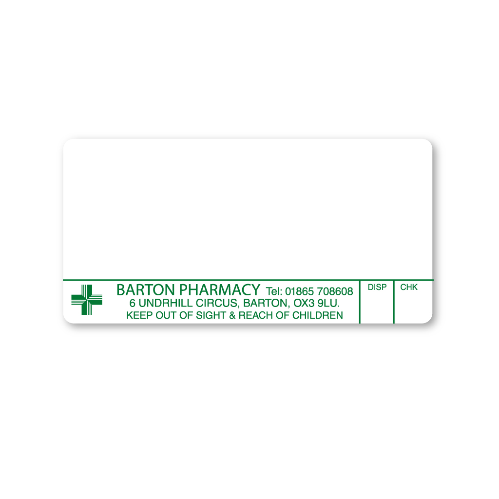 [EMT4840] Barton Pharmacy Labels 