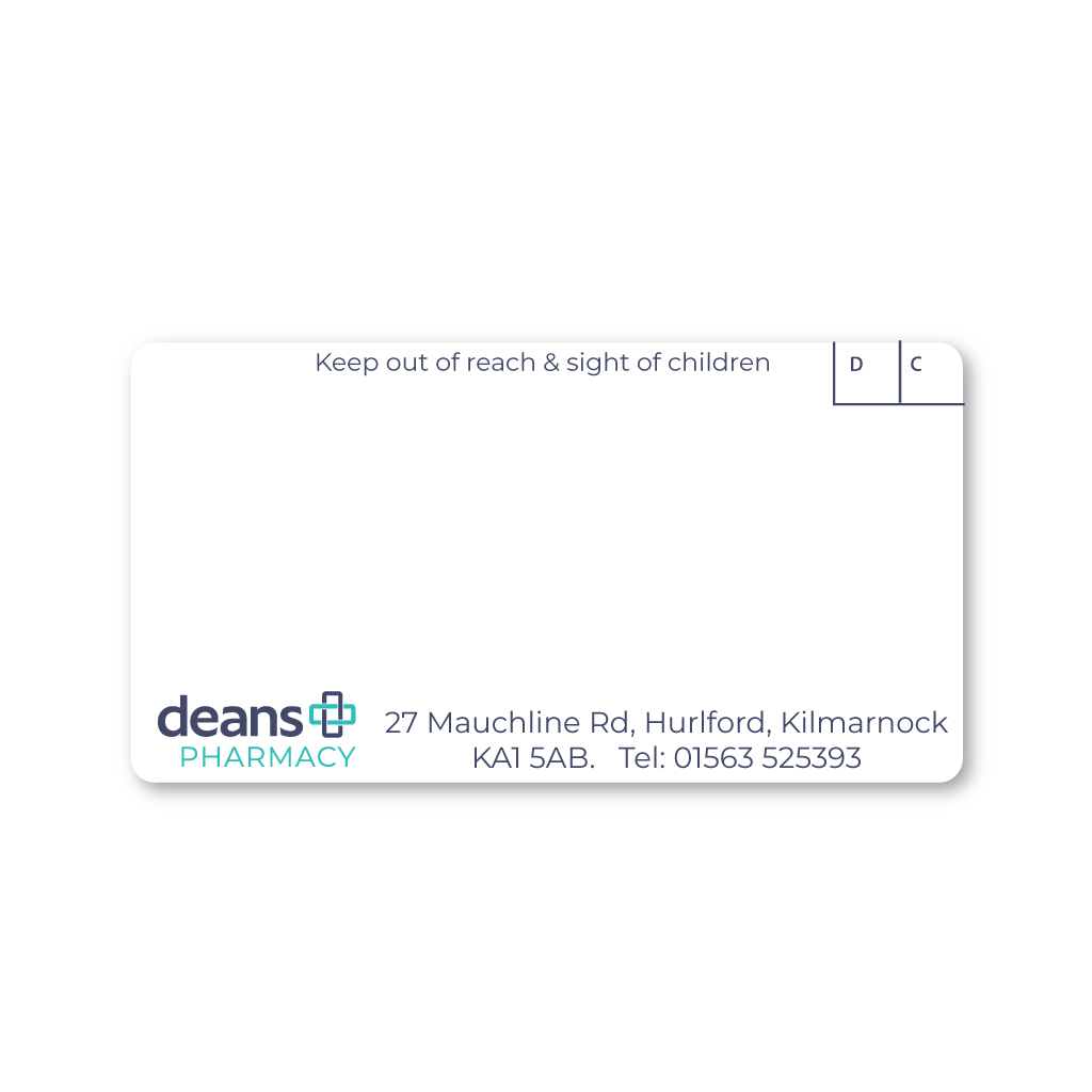 [EMT4848] Deans Group (Hurlford) Pharmacy Labels