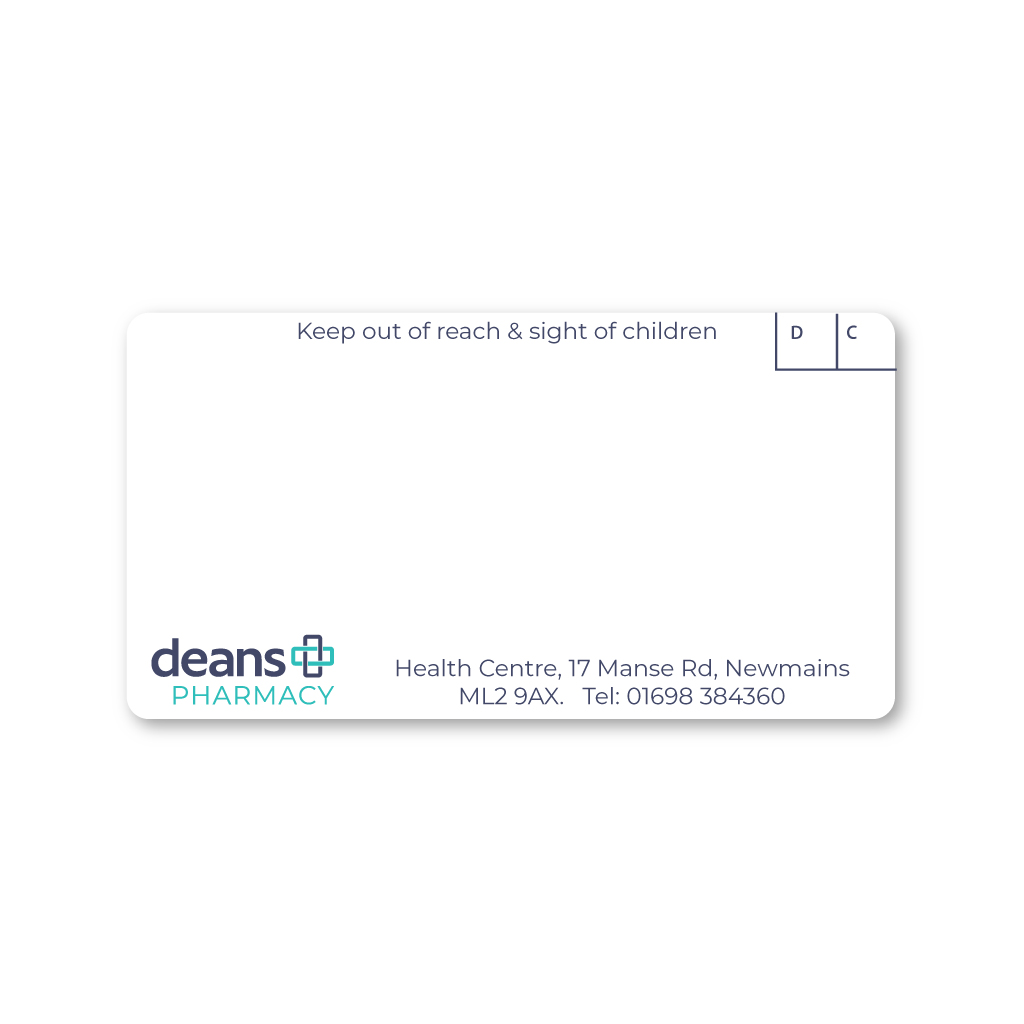 [EMT4851] Deans Group (Newmains Health Centre) Pharmacy Labels 