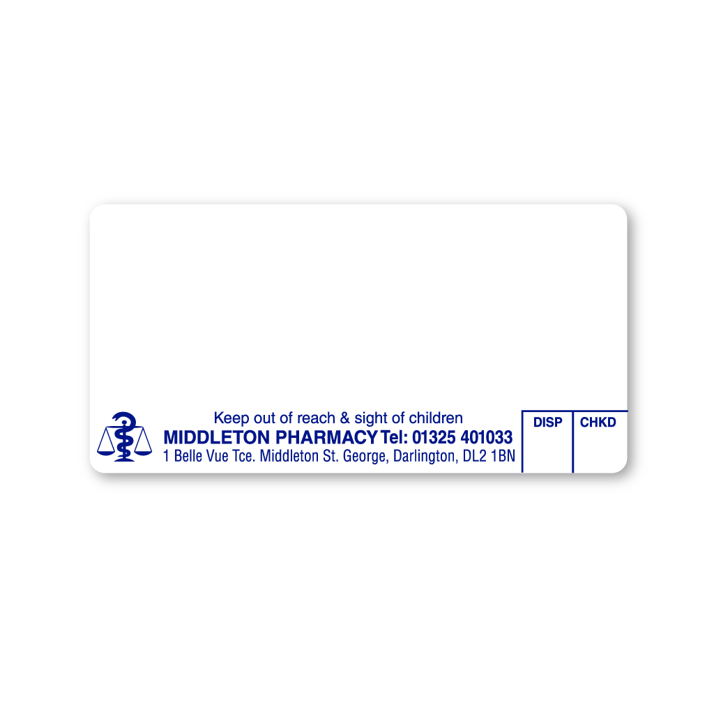 [EMT4875] Middleton Pharmacy Labels 
