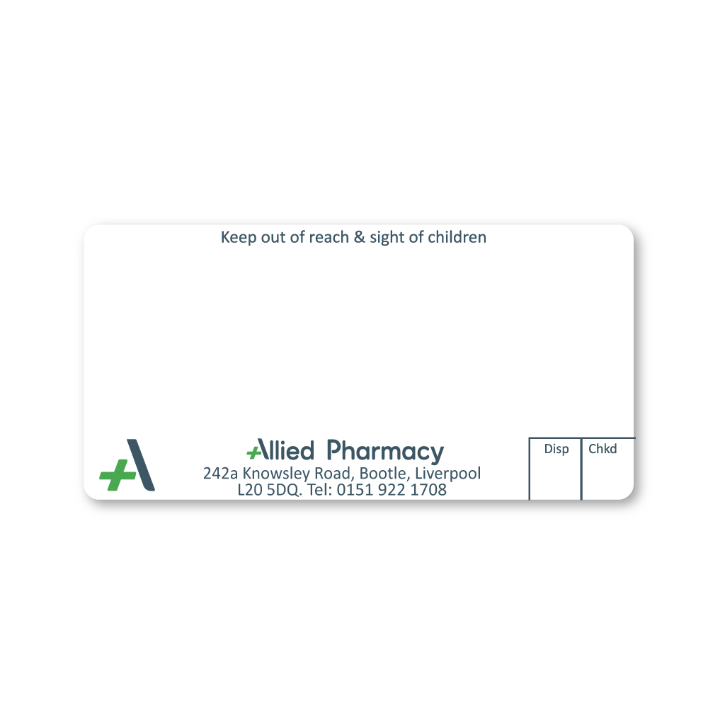 [EMT4879] Allied North Park Pharmacy Labels 