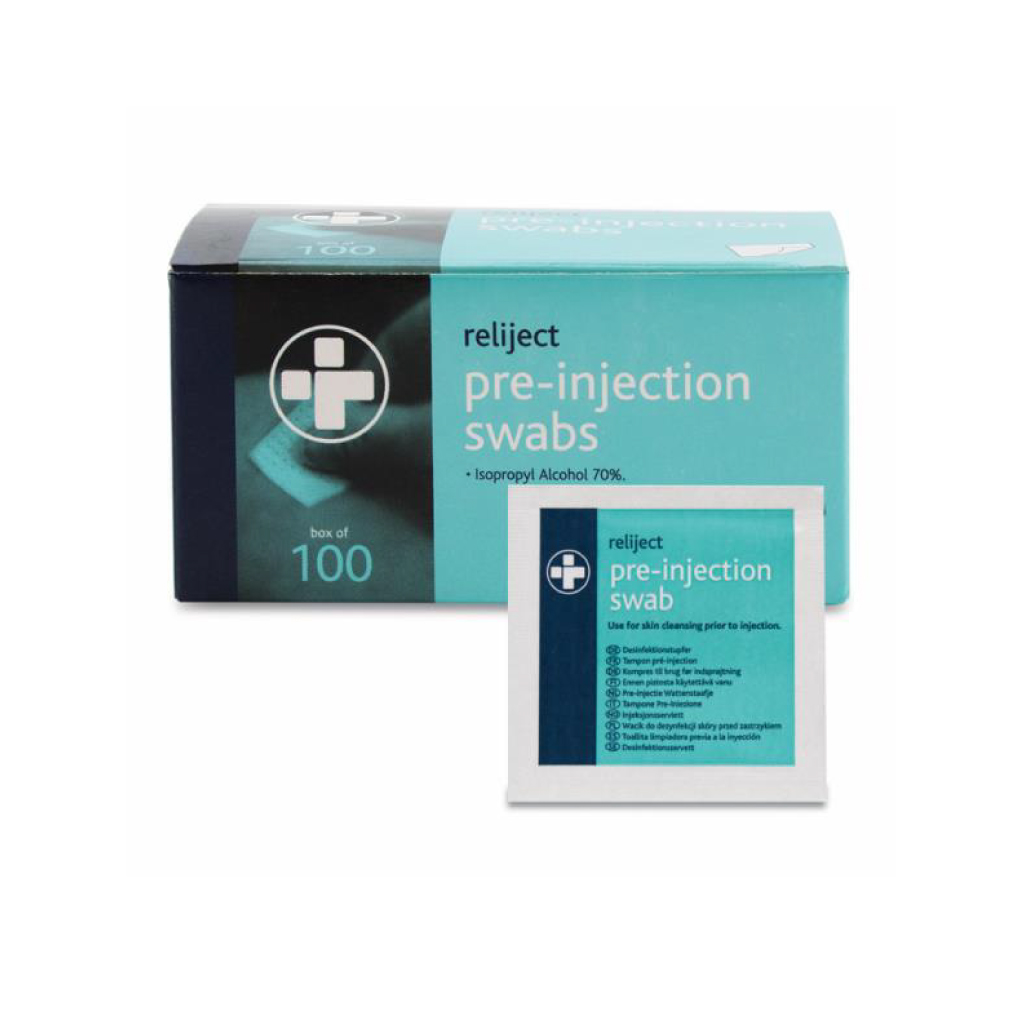 alcohol pre injection swabs 70%