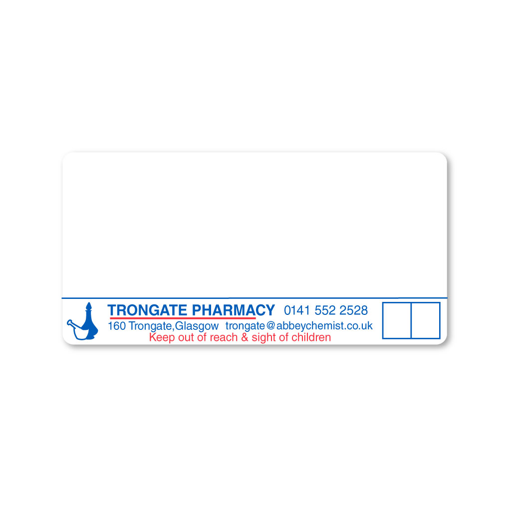 [EMT4924] Trongate Pharmacy Labels