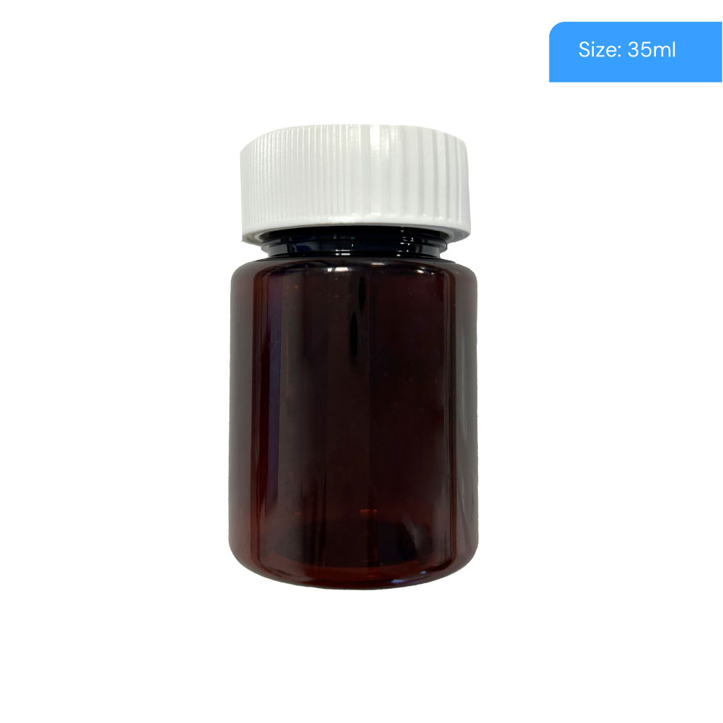 [RE35C] 35ml Precapped PET Round Tablet Bottles