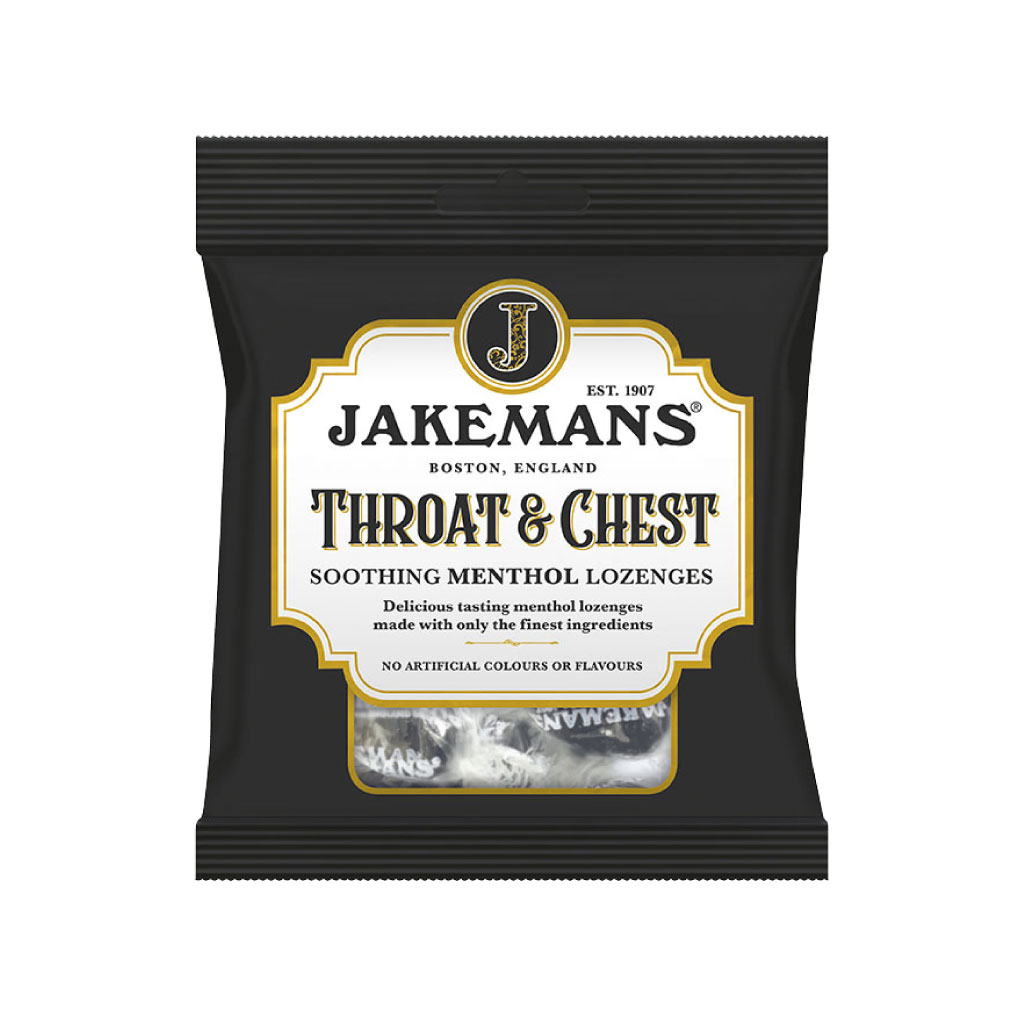 [MEJAK004] Jakemans Menthol Lozenges - Throat & Chest (Pack of 12)