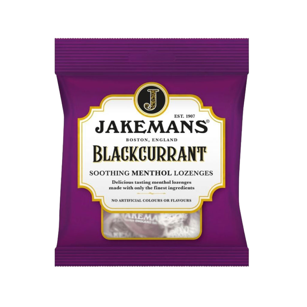 [MEJAK007] Jakemans Menthol Lozenges - Throat & Chest Blackcurrant (Pack of 12)