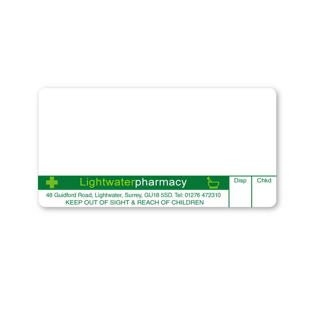 [EMT4954] Lighwater Pharmacy Labels