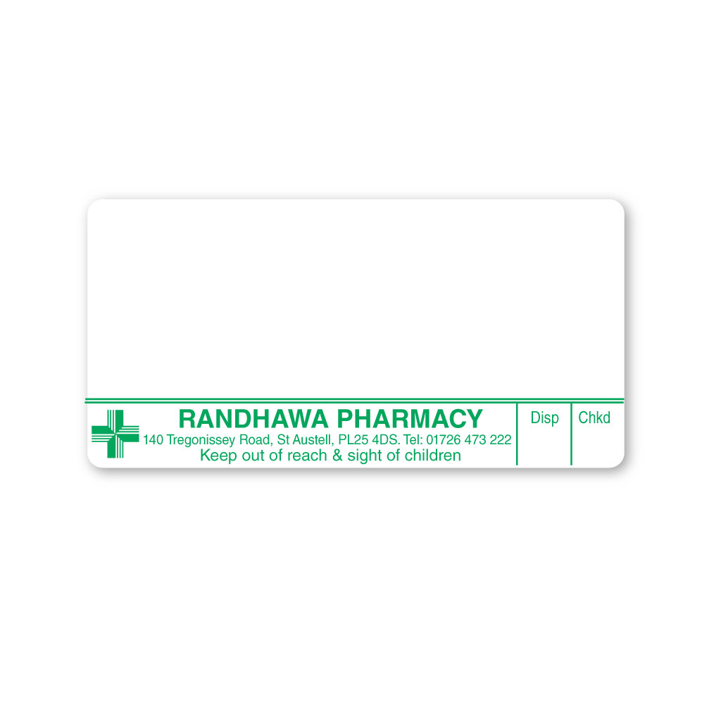 [EMT4963] Randhawa Pharmacy Labels