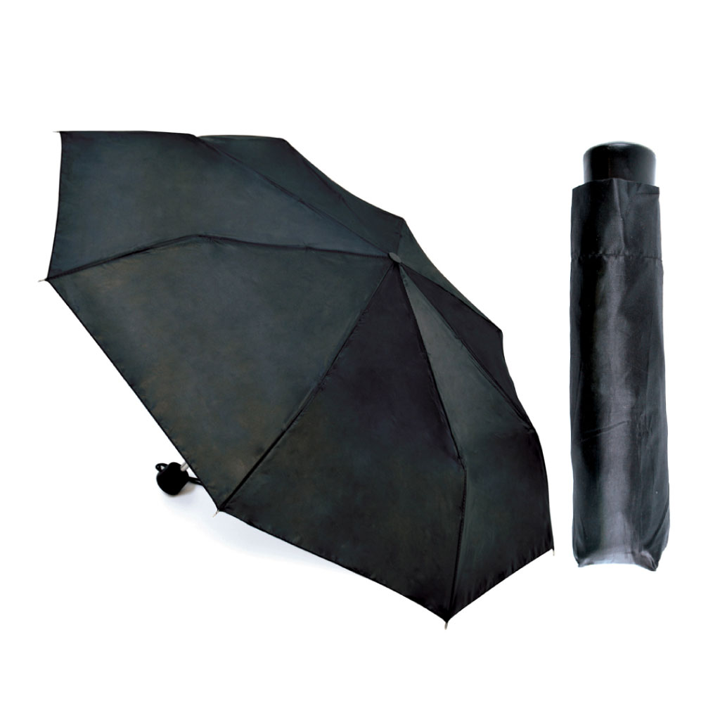 [UU0072] Plain Umbrella - Black Basic (Pack of 12)
