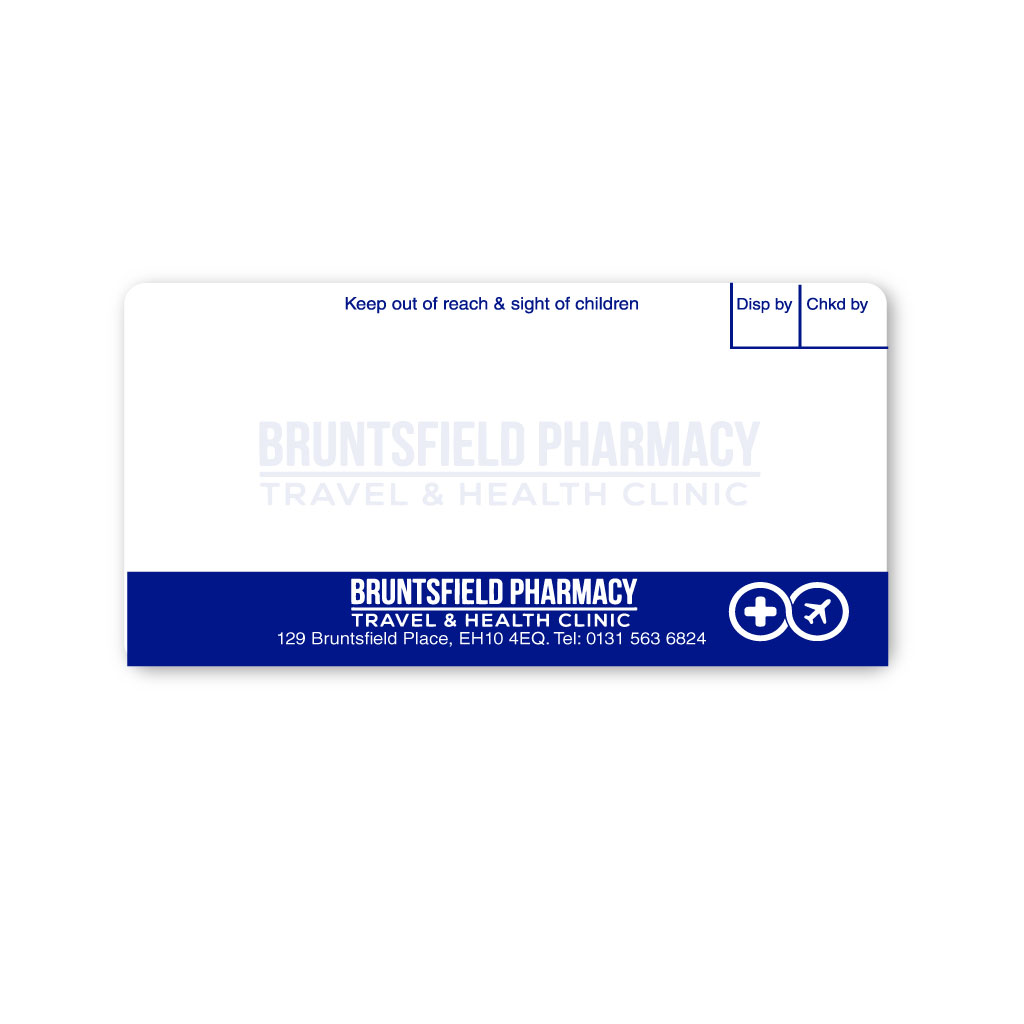 [EMT4991] Bruntsfield Pharmacy Labels
