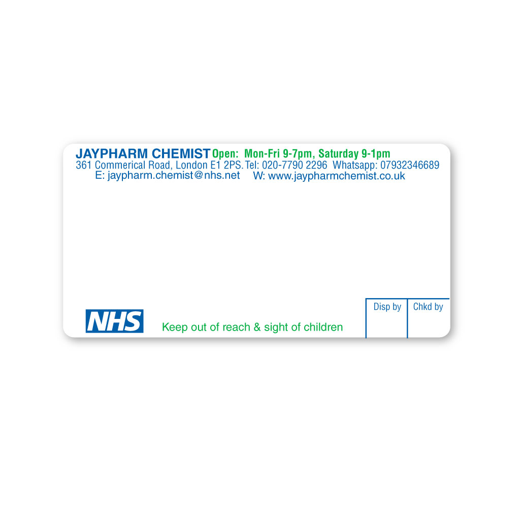 [EMT4993] Jaypharm Pharmacy Labels