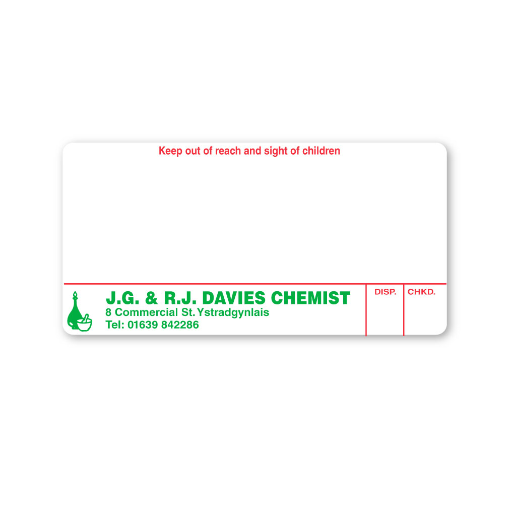 [EMT4996] Davies Chemist Labels