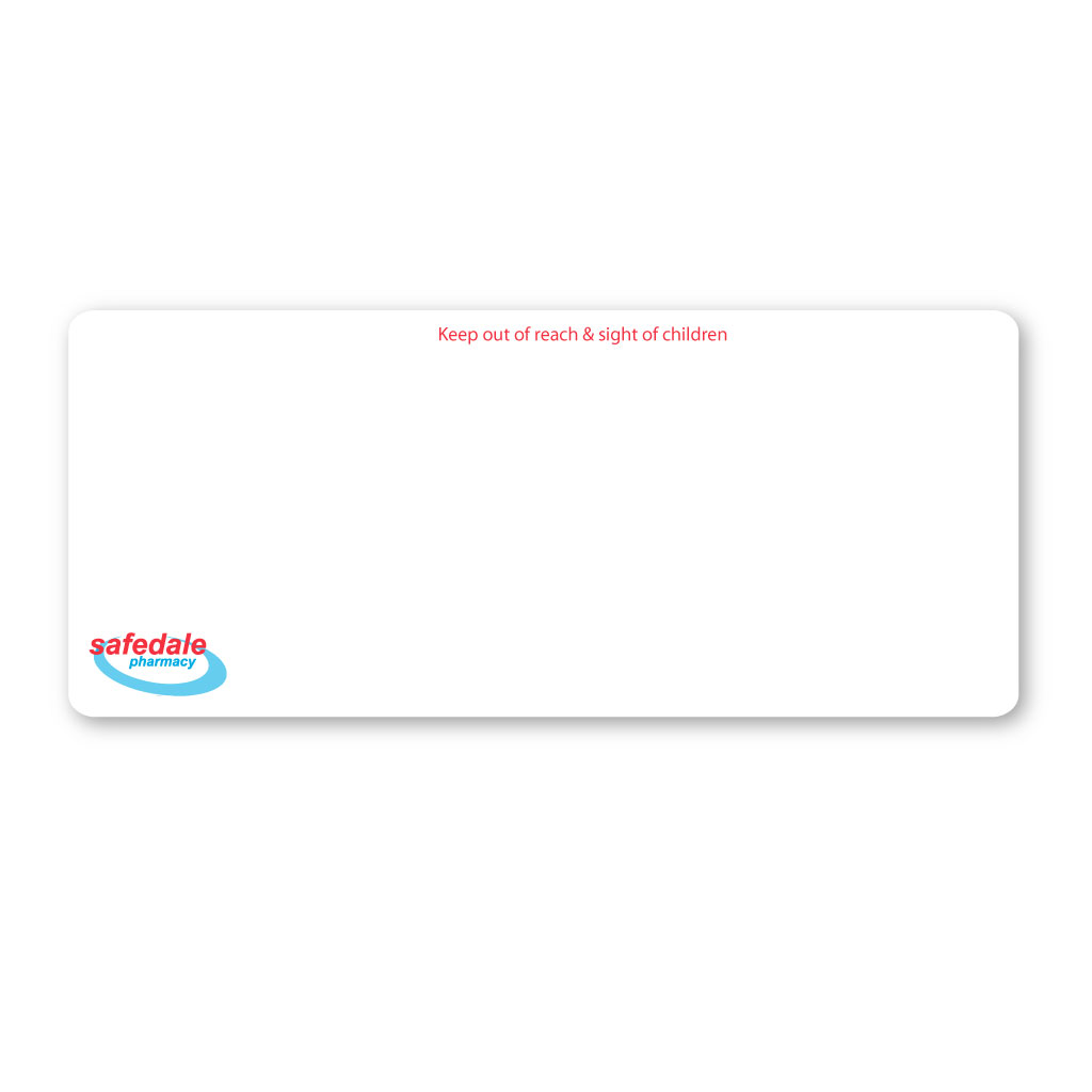 [EMT8936SAFE] Safedale Pharmacy Labels - 89x36mm, 1 Inch Core (Pack of 30)