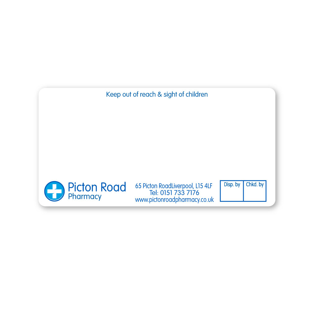 [EMT5002] Picton Road Pharmacy Labels