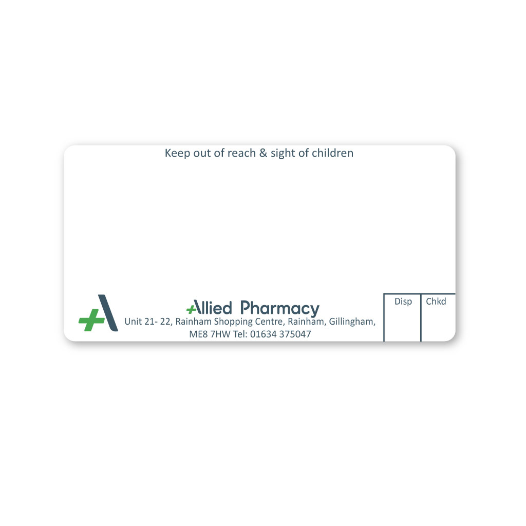 [EMT5015] Allied Rainham Pharmacy Labels