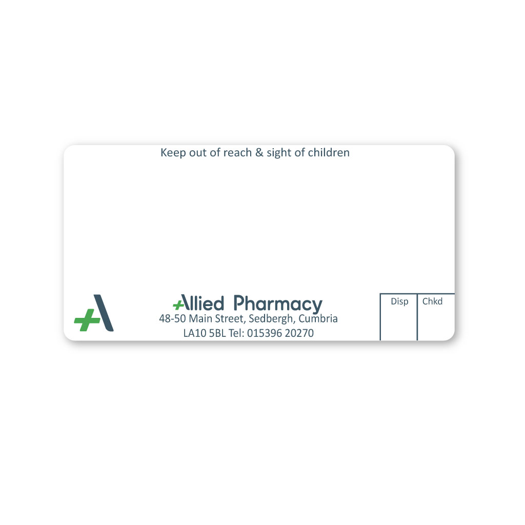 [EMT5024] Allied Sedbergh Pharmacy Labels