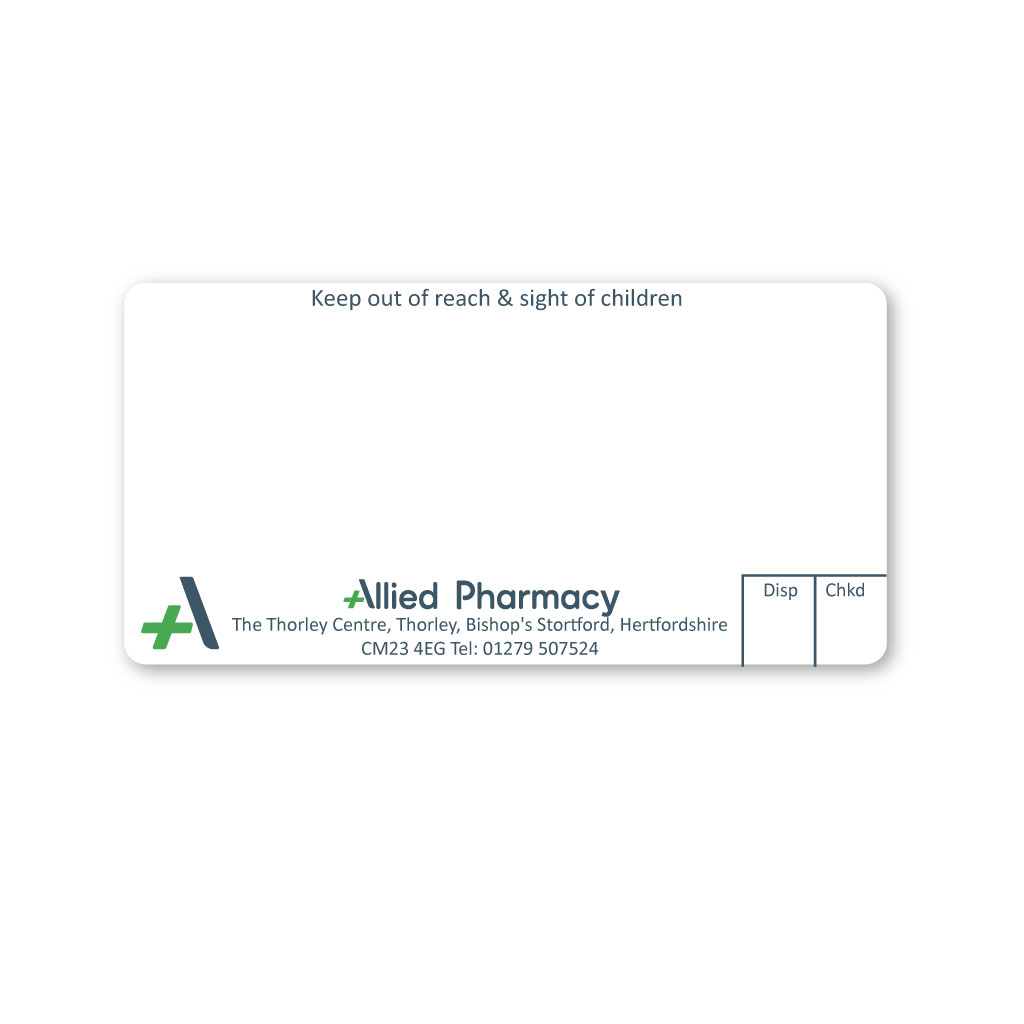 [EMT5043] Allied Thorley Pharmacy Labels  