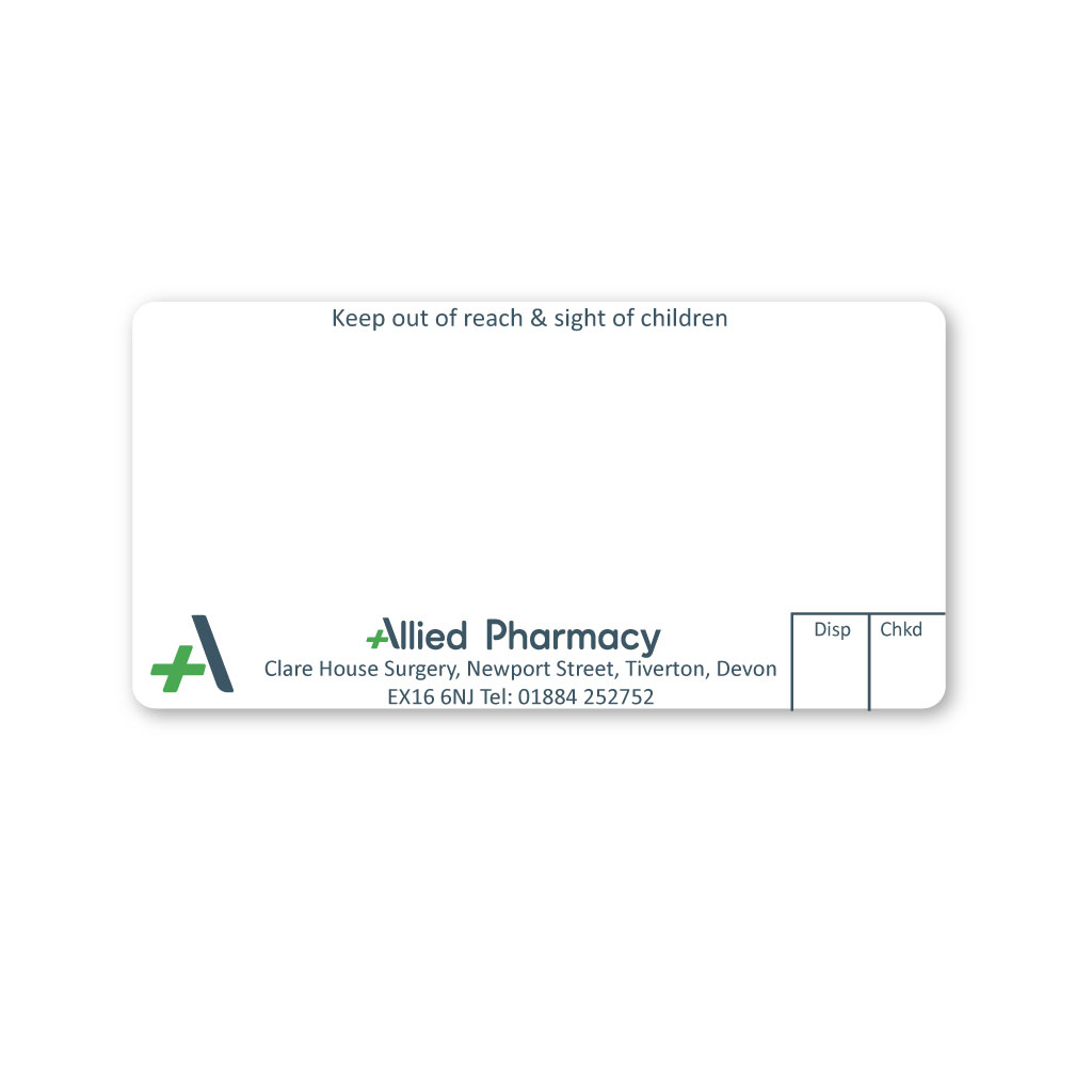 [EMT5044] Allied Tiverton Pharmacy Labels  