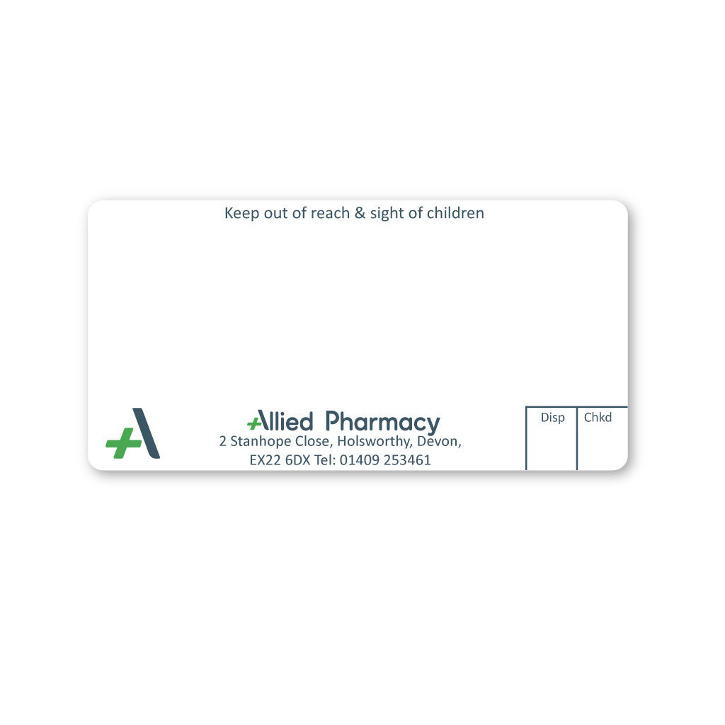 [EMT5058] Allied Holsworthy Pharmacy Labels 
