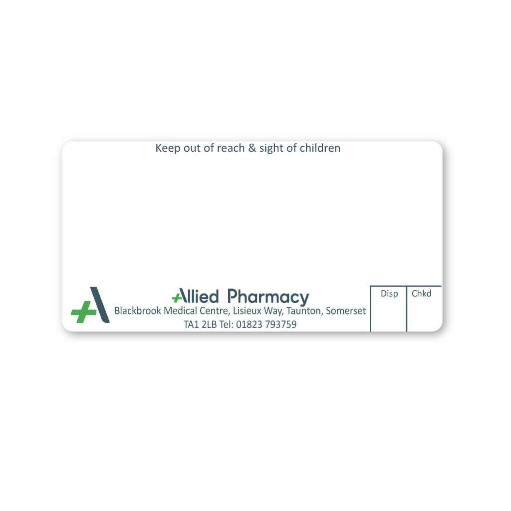 [EMT5069] Allied Taunton Pharmacy Labels