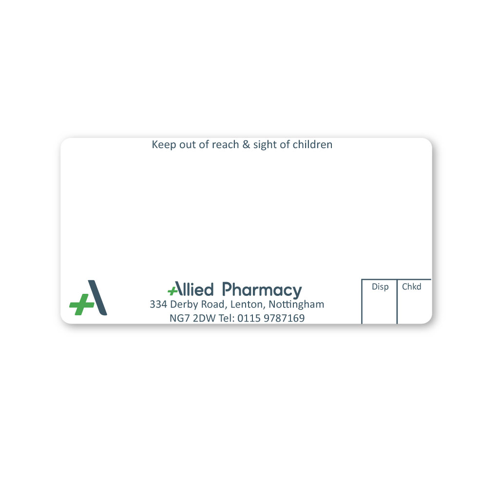 [EMT5083] Allied Derby Road Pharmacy Labels  