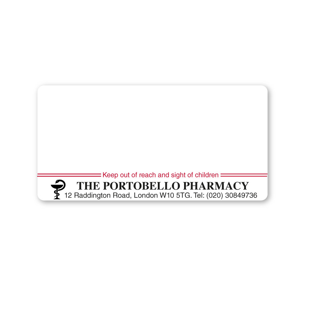 [EMT5091] The Portobello Pharmacy Labels   