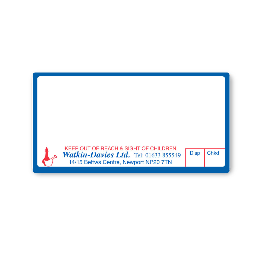[EMT5093] Watkins Davies Pharmacy Labels