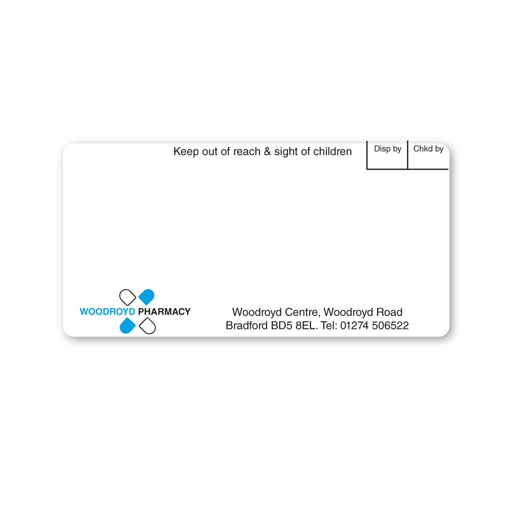 [EMT5096] Woodroyd Pharmacy Labels