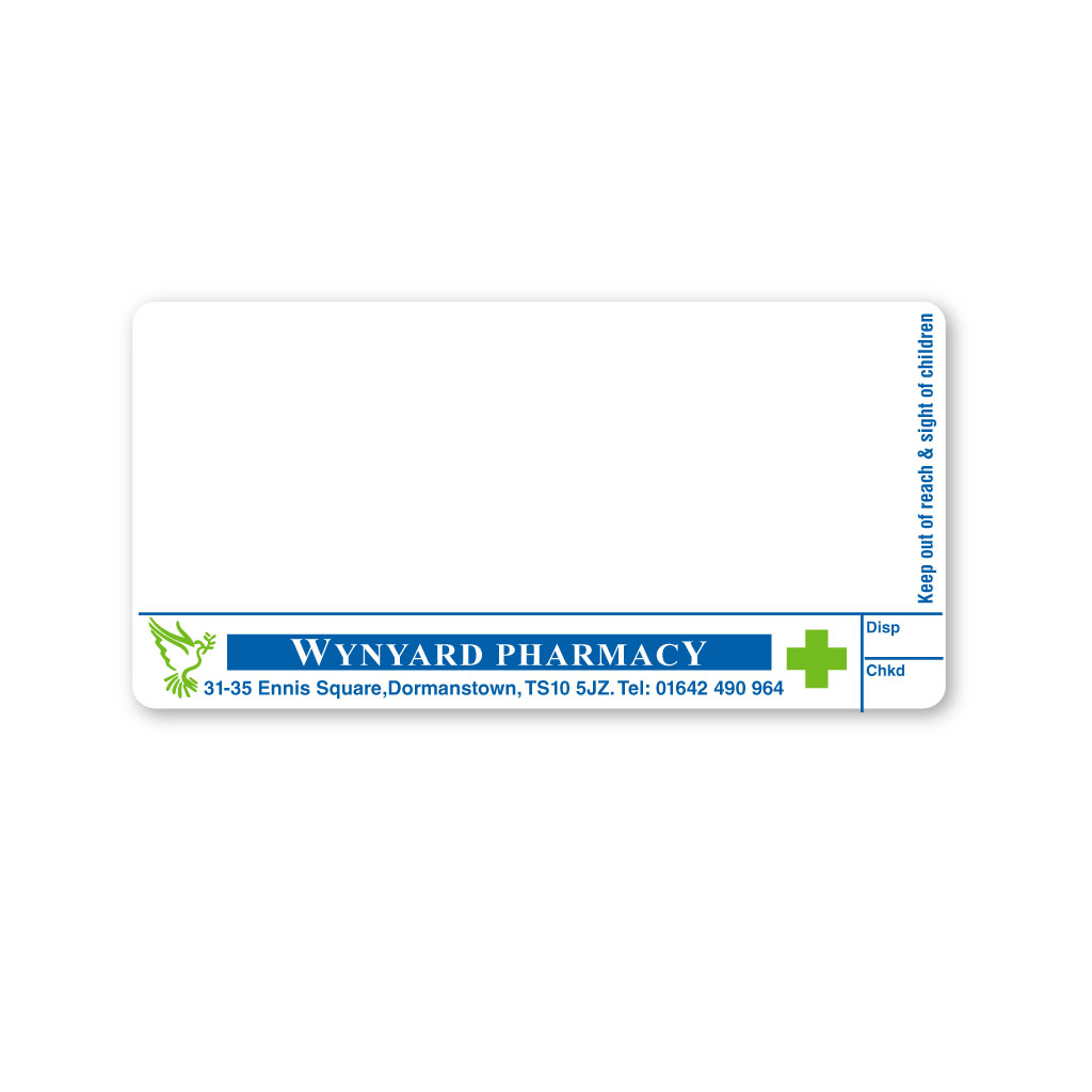 [EMT5103] Wynyard Ennis Square Pharmacy Labels 