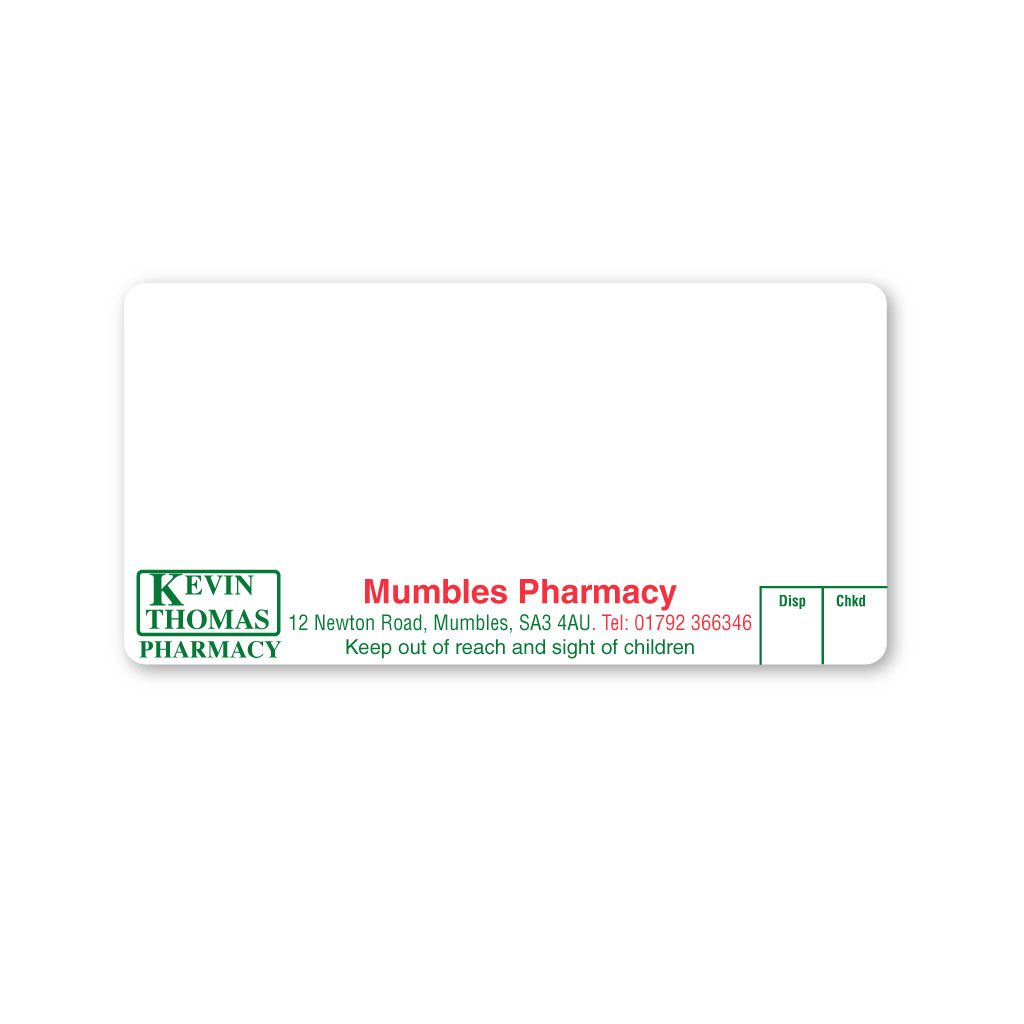 [EMT5119] Kevin Pharmacy Labels
