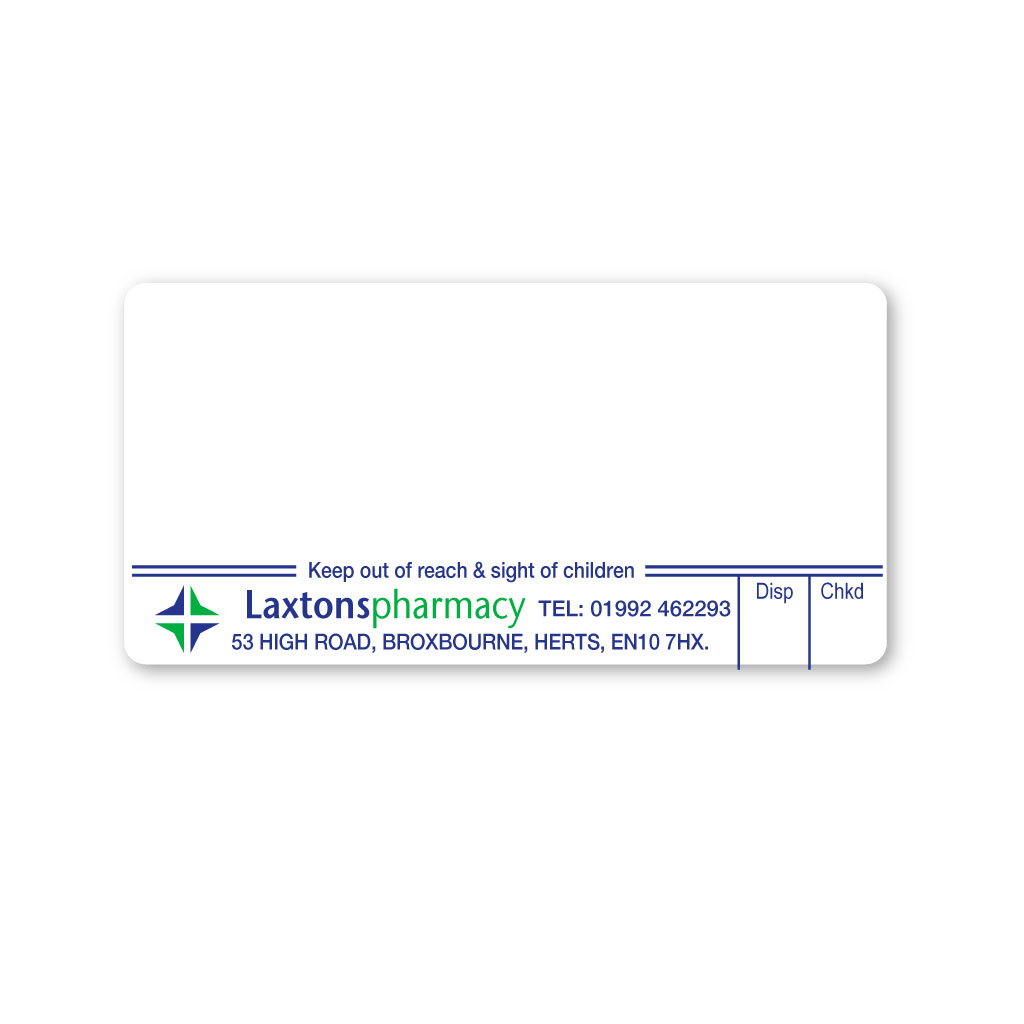 [EMT5141] Laxtons Pharmacy Labels 