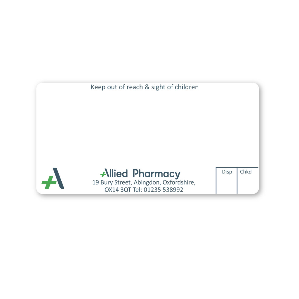 [EMT5165] Allied Abingdon Pharmacy Labels