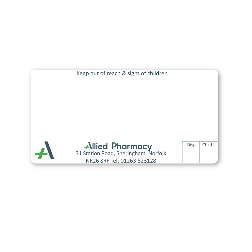 [EMT5175] Allied Sheringham Pharmacy Labels